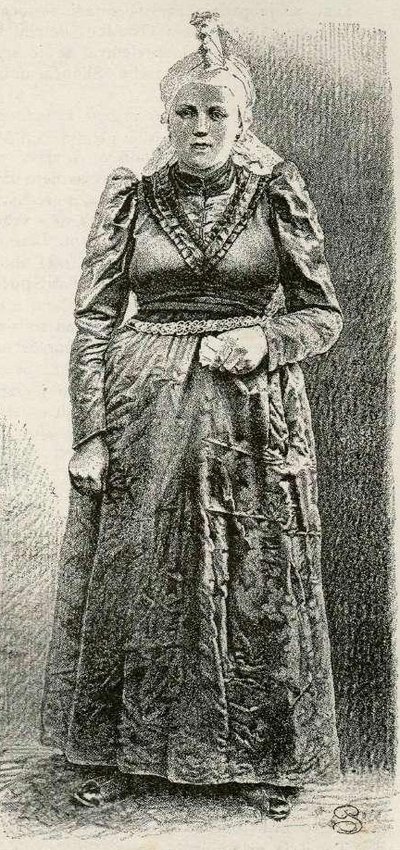 Loska Woman in Old Costume by Gaspar Porenta